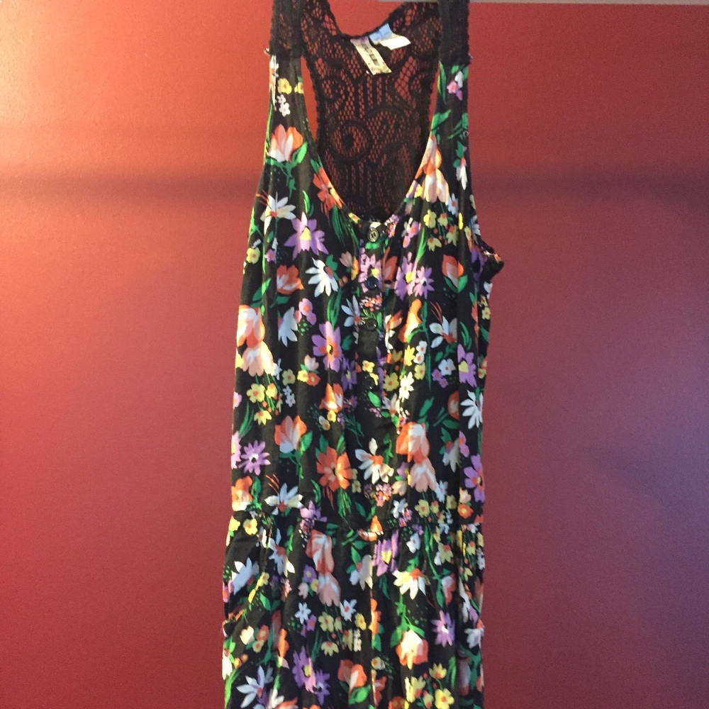 Floral Romper WITH POCKETS